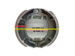 150cc GY6 Scooter Brake Shoes