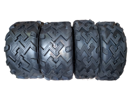 Full Set (4) Go-Kart Bear Claw Tire Set