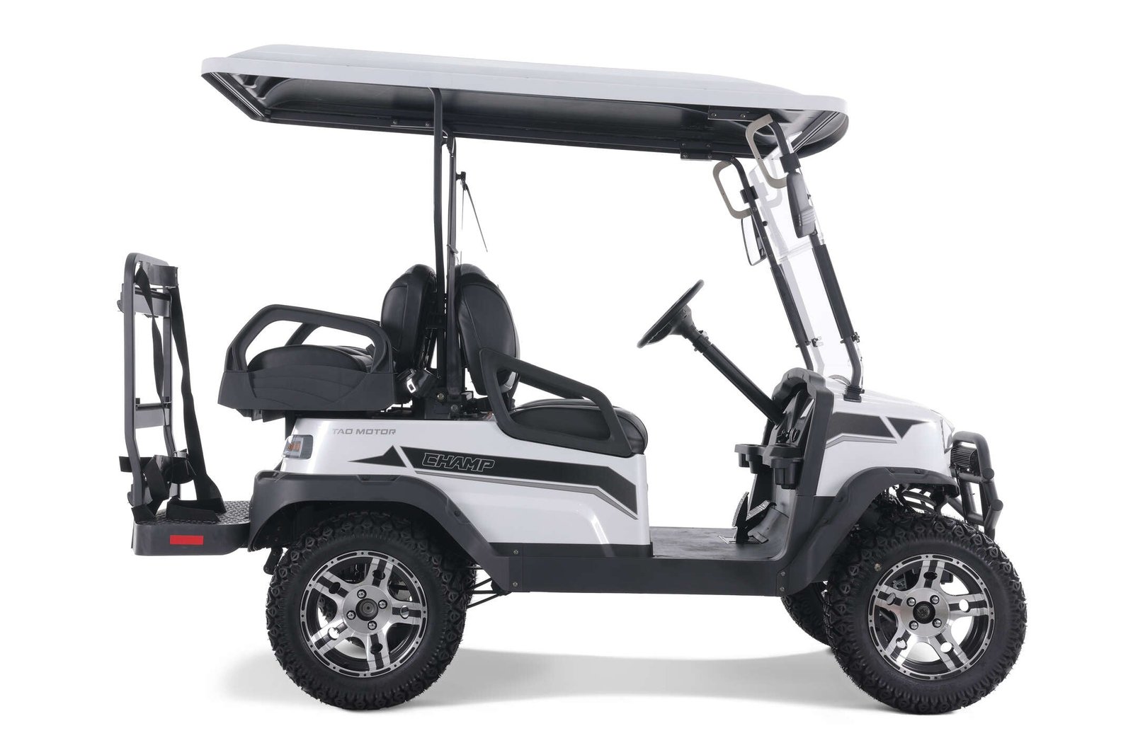 TAO_Motors_Champ_golfcart_passside_white.jpg Tao Champ Electric Golf Cart
