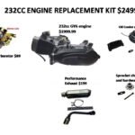 232cc GY6 Go-Kart Upgrade Engine and Package for ALL GY6 Buggies