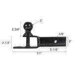 2in 3-in-1 ATV Ball Mount